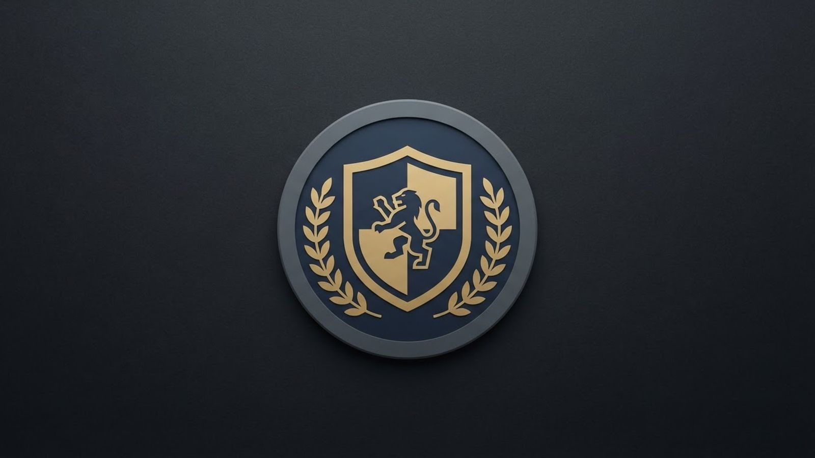 Badge de sécurité avec emblème de bouclier