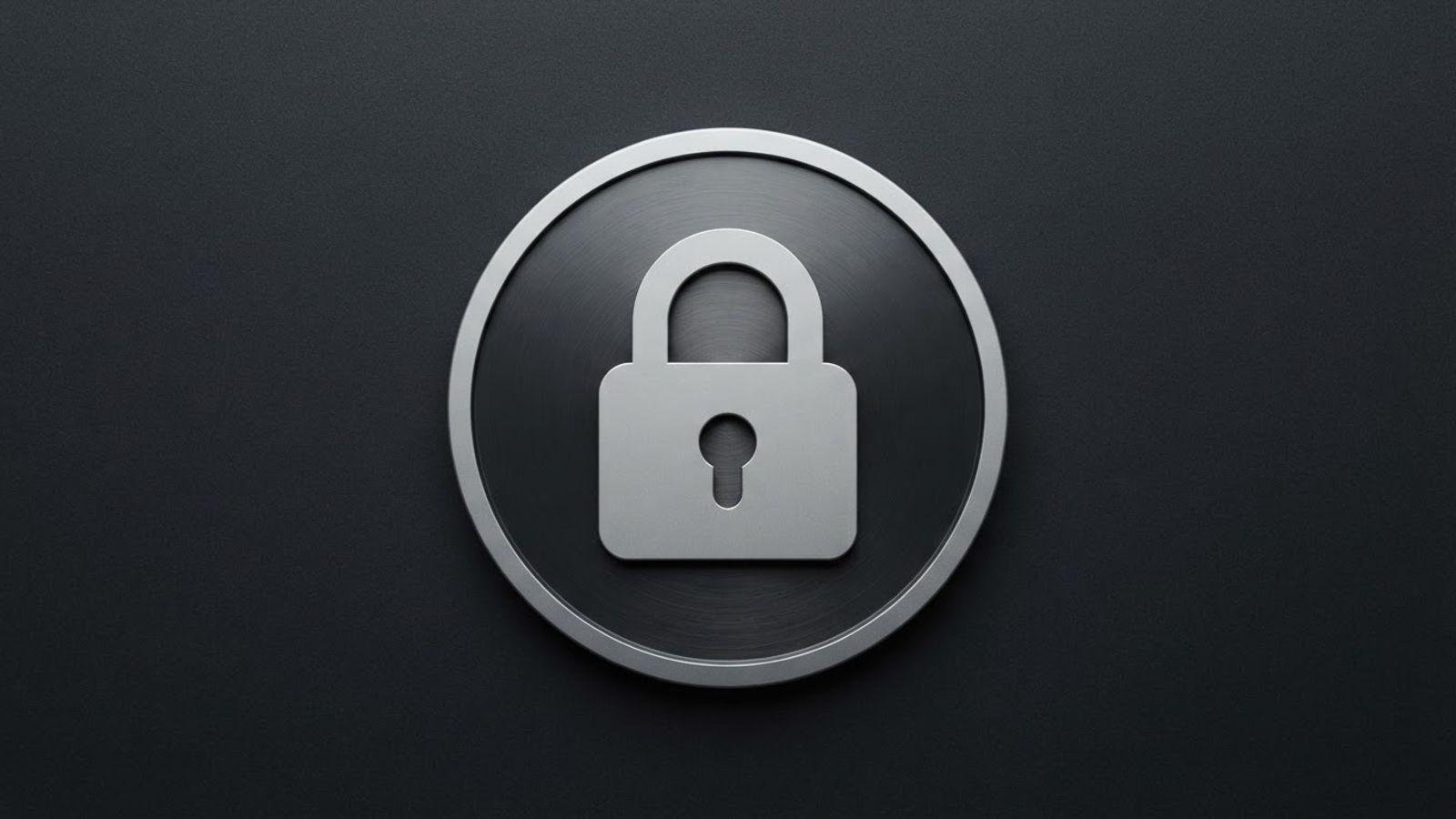 Badge de sécurité avec emblème de cadenas
